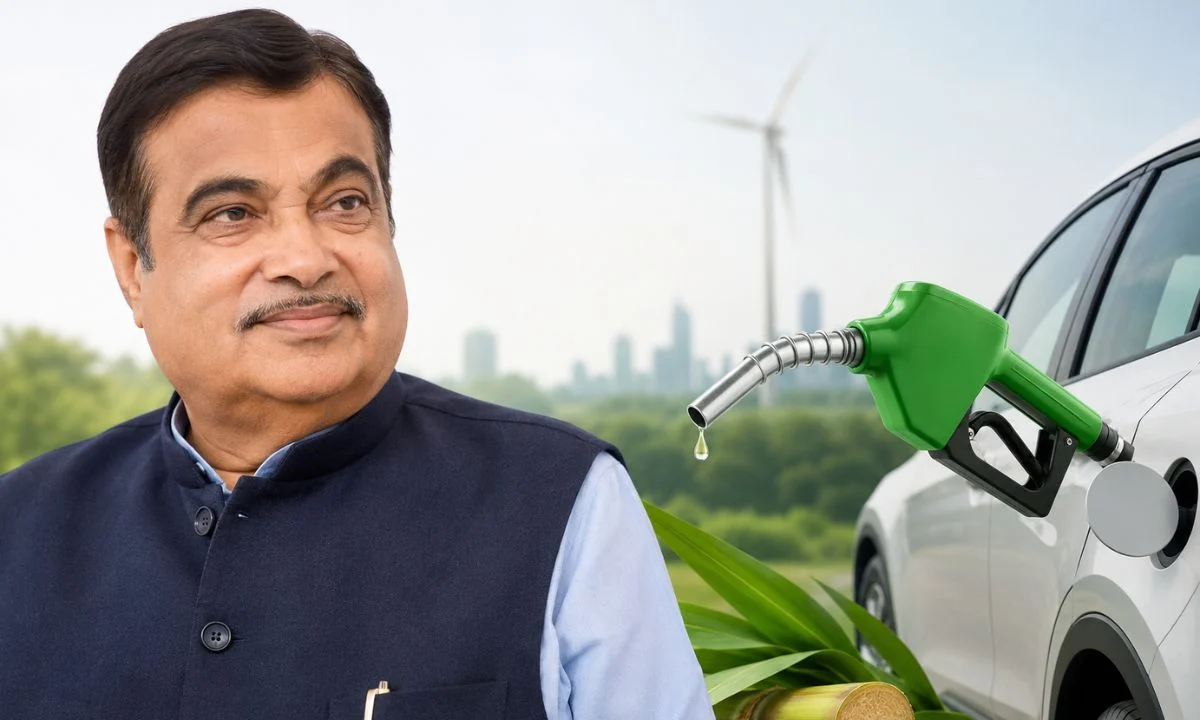 Nitin Gadkari E100 Fuel India